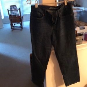 Eddie Bauer boyfriend crop jeans